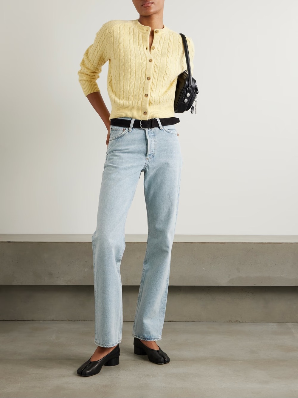 Agolde Kelly high rise straight leg jeans in the color wave